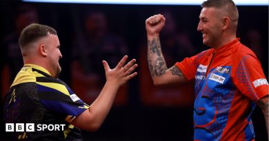 World Series of Darts Finals 2026 results: Luke Littler beats Nathan Aspinall 10-9 to reach quarter-finals