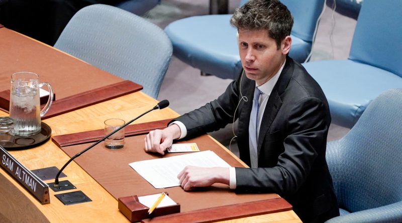 Altman pushes for AI cooperation at UN after Trump rebuffs controls