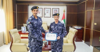 Ajman Police chief honours an officer who graduated from …