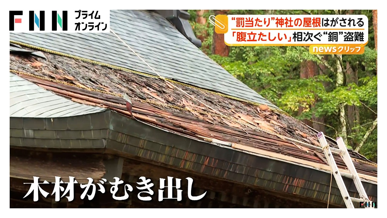 Copper Thieves Target Remote Nagano Shrine
