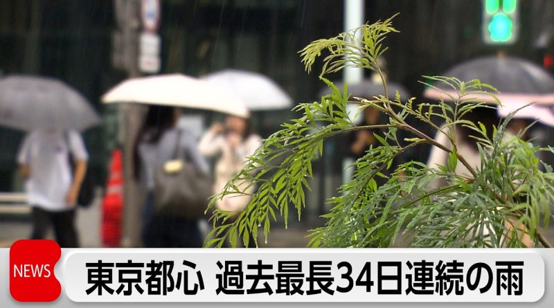 Tokyo Sets All-Time Record With Rain for 34 Straight Days