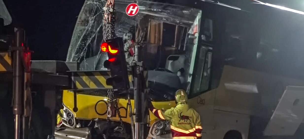 Several dead after coach carrying 48 Dutch tourists plunges down Swiss embankment