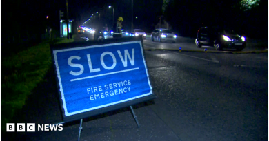 Residents told to close windows as fire service tackled blaze