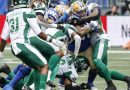 Blue Bombers pick ‘Riders apart in Banjo Bowl