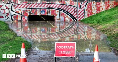 Thousands of Sussex homes without water and roads flooded