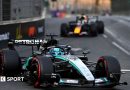 Azerbaijan Grand Prix result: George Russell holds off Max Verstappen for Baku win