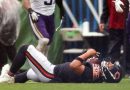 Caleb Williams injury update: Chicago Bears QB carted off with right-leg scare vs Minnesota Vikings