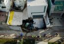 Driveway of coastal mansion owned by Nicolas Cage collapses