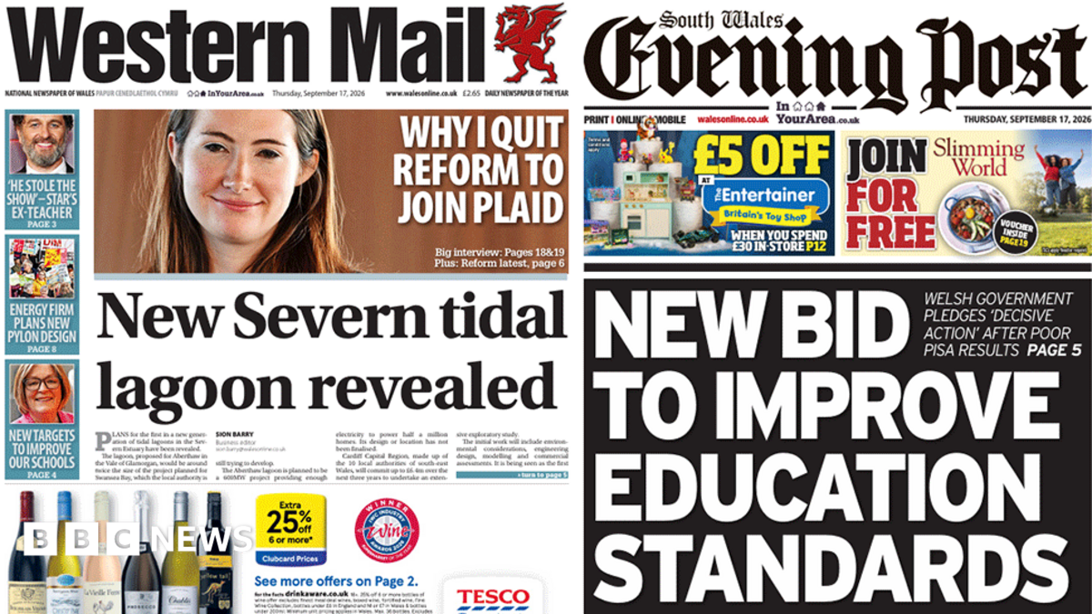 Severn tidal lagoon revealed and new bid to improve education standards