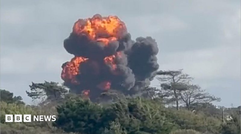 RAF pauses fighter jet training after two pilots eject and parachute out of plane in Anglesey before crash