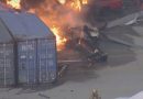 At least 1 dead after helicopter crashes in Los Angeles near site of earlier fatal bus-vehicle crash