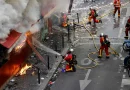 Looting, blazes and clashes in France amid nationwide protests