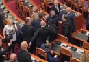 Albanian lawmakers scuffle in parliament as protests continue
