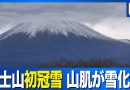 Mount Fuji Puts on First Snowcap