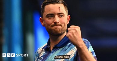 World Grand Prix: Luke Humphries beats James Wade to secure final showdown with Gerwyn Price