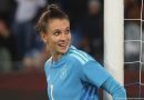 Germany goalkeper Ena Mahmutovic takes her chance