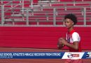 Arkansas football player recovering after spinal cord stroke