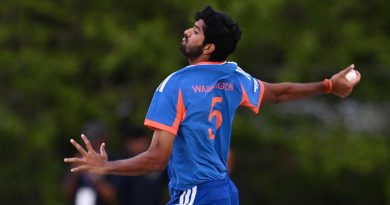Washington Sundar withdrawn from India’s T20I squad vs West Indies