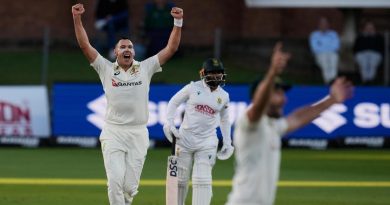 South Africa reeling at 97-5 after Boland strikes on rain-curtailed day