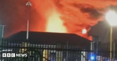 Firefighters spend night tackling Glasgow scrapyard blaze