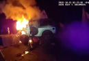 Bodycam video shows police rescuing man from burning Jeep after crash; driver facing multiple charges